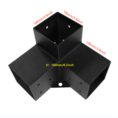 4''x4'' 3-वे पेर्गोला ब्रैकेट